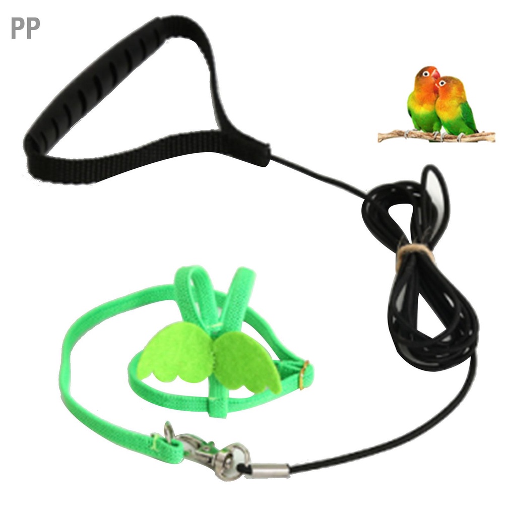 pp-สายจูงนกสัตว์เลี้ยงสายจูงยืดนกบินลากเชือกสำหรับ-conures-budgerigar-lovebird-cockatiel-mynah