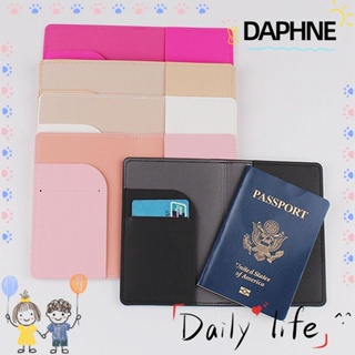 Daphne กระเป๋าใส่หนังสือเดินทาง บัตรเครดิต หนัง PU สไตล์สร้างสรรค์ สําหรับเดินทาง