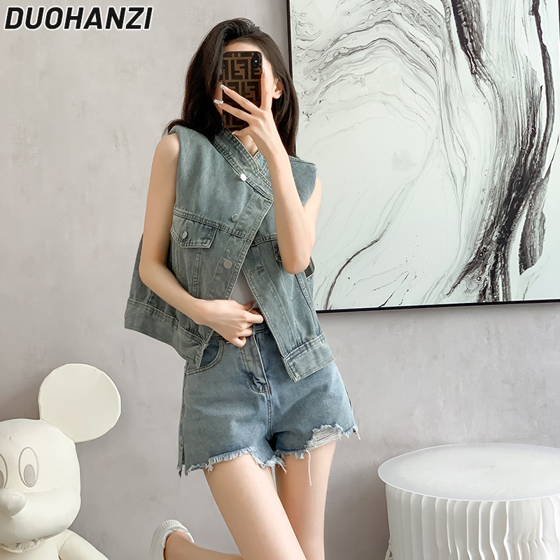 duohanzi-เสื้อแจ็กเก็ตยีน-สีฟ้า-สําหรับผู้หญิง