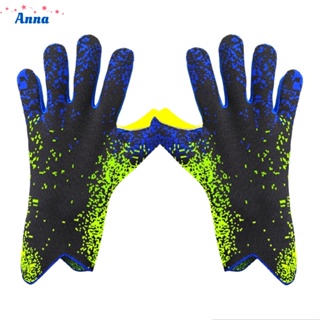 【Anna】Latex Goalkeeper Gloves Strong Grip Soccer Football Gloves for Kids Youth Adults