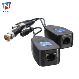 ตัวรับส่งสัญญาณวิดีโอ CCTV Coax BNC เป็นตัวเชื่อมต่อ CAT5e 6 RJ45 5 คู่