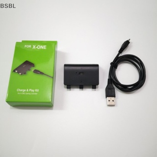 Bsbl กระเป๋าสํารองข้อมูล 2400mAh พร้อมสายเคเบิล USB แบบเปลี่ยน สําหรับจอยแพดควบคุมเกมไร้สาย XBOX ONE