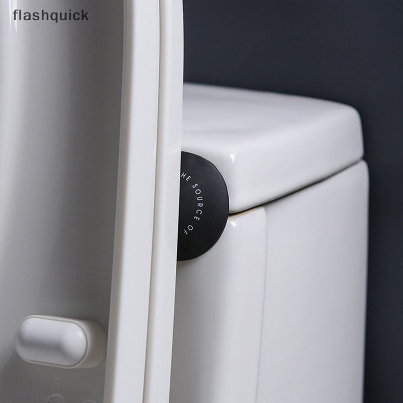 flashquick-4-ชิ้น-กาวในตัว-ยาง-ทรงกลม-ป้องกันผนัง-สติกเกอร์-มือจับประตู-ซิลิโคน-กันกระแทก-ดี