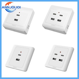 Ann เต้ารับไฟฟ้า USB Type C 15W 220V ทนทาน สําหรับ LivingRooms Offi