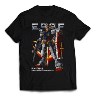[Ready Stock XS-8XL] Gundam RX782 Earth Federation Space Force Short Sleeve Casual Graphic Tees- Gildan Premium Cot_01