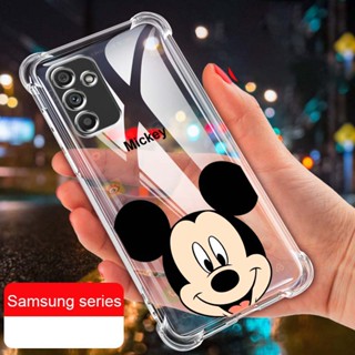 เคสโทรศัพท์มือถือ ซิลิโคนใส กันกระแทก ลายมิกกี้เมาส์ ทนทาน สําหรับ Samsung Galaxy A54 A34 A14 5G A24 A04s A04e A04