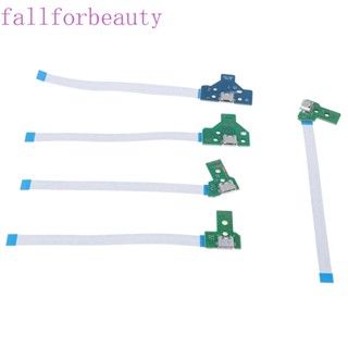 Fallforbeauty แผ่นบอร์ดซ็อกเก็ตชาร์จ Usb 14Pin 001 พอร์ตชาร์จสําหรับ Ps4 Controller Controller สวิทช์ทนทานสําหรับ 12Pin Jds 011 030 040 055