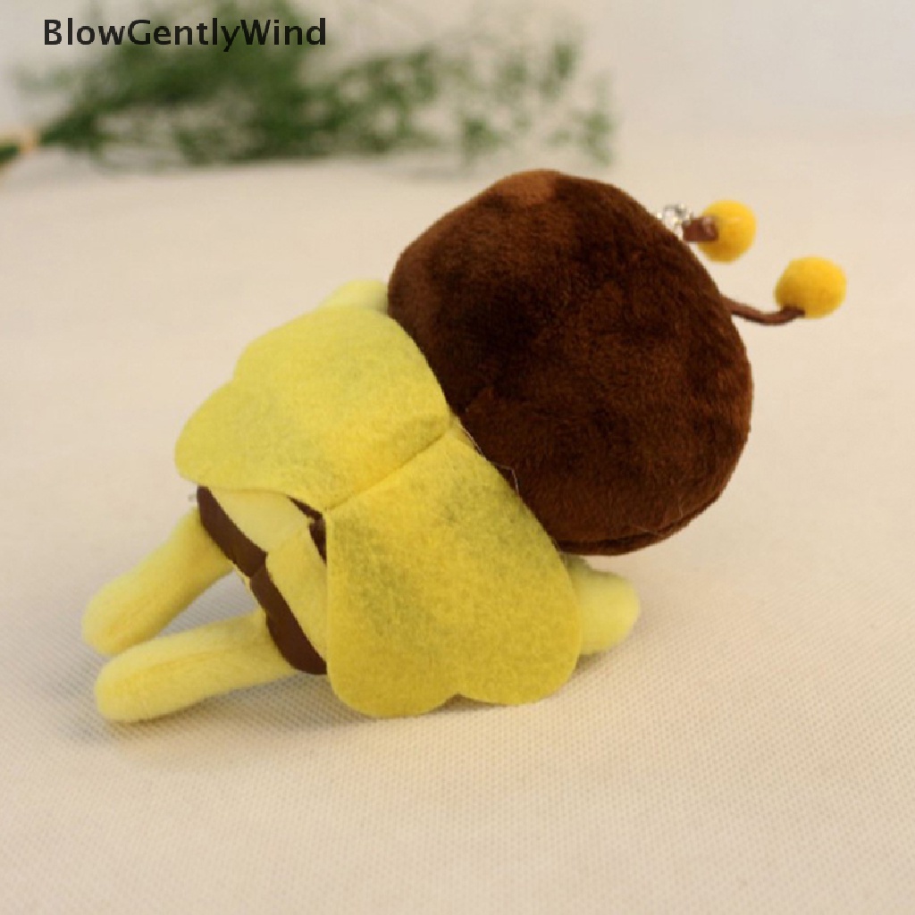 blowgentlywind-พวงกุญแจ-จี้ตุ๊กตาการ์ตูนผึ้งน่ารัก-สีเหลือง-12-ซม-สําหรับตกแต่งเทศกาลคริสต์มาส-bgw
