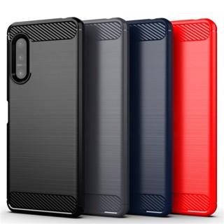 เคสซิลิโคนนิ่ม คาร์บอนไฟเบอร์ สําหรับ Sony Xperia 5 II Sony Xperia 5 II Sony Xperia 5 II