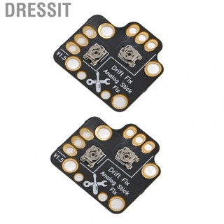 Dressit Gamepad Joystick Drift  Board Black High Accuracy PCB Sensitive 2pcs 3D Analog Stick Fix Mod for Game Controllers