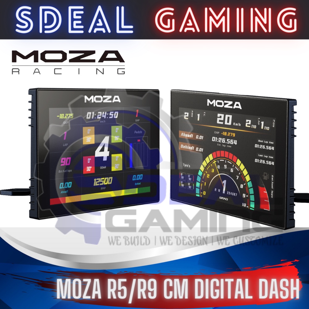 Moza RACING CM DASH มิเตอร์ดิจิทัล สําหรับ R9 & R5 | Shopee Thailand