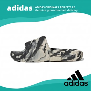 Adidas originals adilette 22 Black grey ของแท้100%