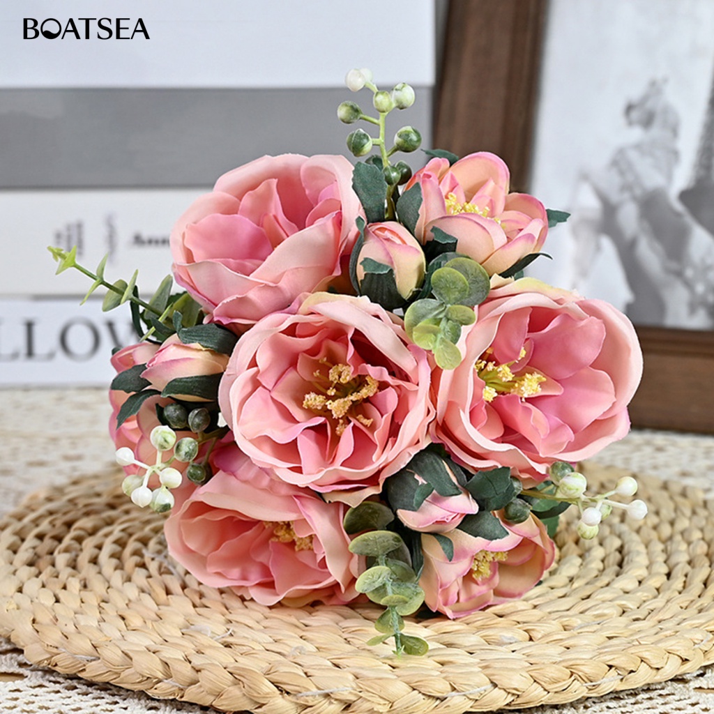 boatsea-ช่อดอกไม้ประดิษฐ์-สีสดใส-สําหรับตกแต่งงานแต่งงาน