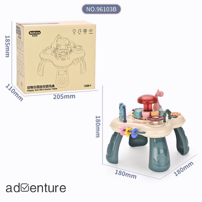 adven-ของเล่นกลองไฟฟ้าตั้งโต๊ะ-รูปสัตว์-ขนาดเล็ก-อเนกประสงค์