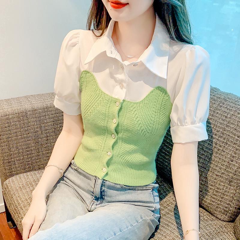 fashion-recommendation-เสื้อเชิ้ตแขนสั้น-เข้ารูป-สวยงาม-แฟชั่นฤดูร้อน-สําหรับผู้หญิง