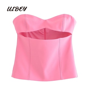 Uibey ขายส่ง เซ็กซี่ Peplum Mini Undershirt 2462