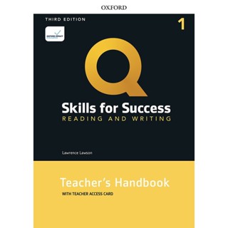 Bundanjai (หนังสือ) Q : Skills for Success 3rd ED 1 : Reading and Writing Teachers Handbook with Teachers Access Card