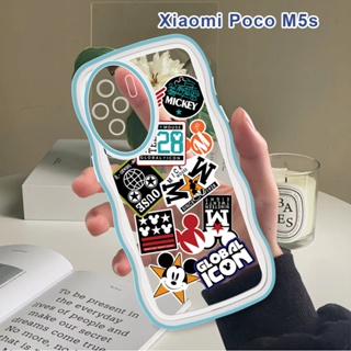 สําหรับ Xiaomi Poco M5S M4 M3 Pro 5G X3 NFC X3 Pro X3 GT เคสโทรศัพท์มือถือแบบนิ่ม กันกระแทก กันรอยกล้อง ลายมิกกี้เมาส์ แฟชั่น