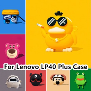 【คุณภาพสูง】เคสหูฟัง แบบนิ่ม ลายการ์ตูน สําหรับ Lenovo LP40 Plus LP40 Plus