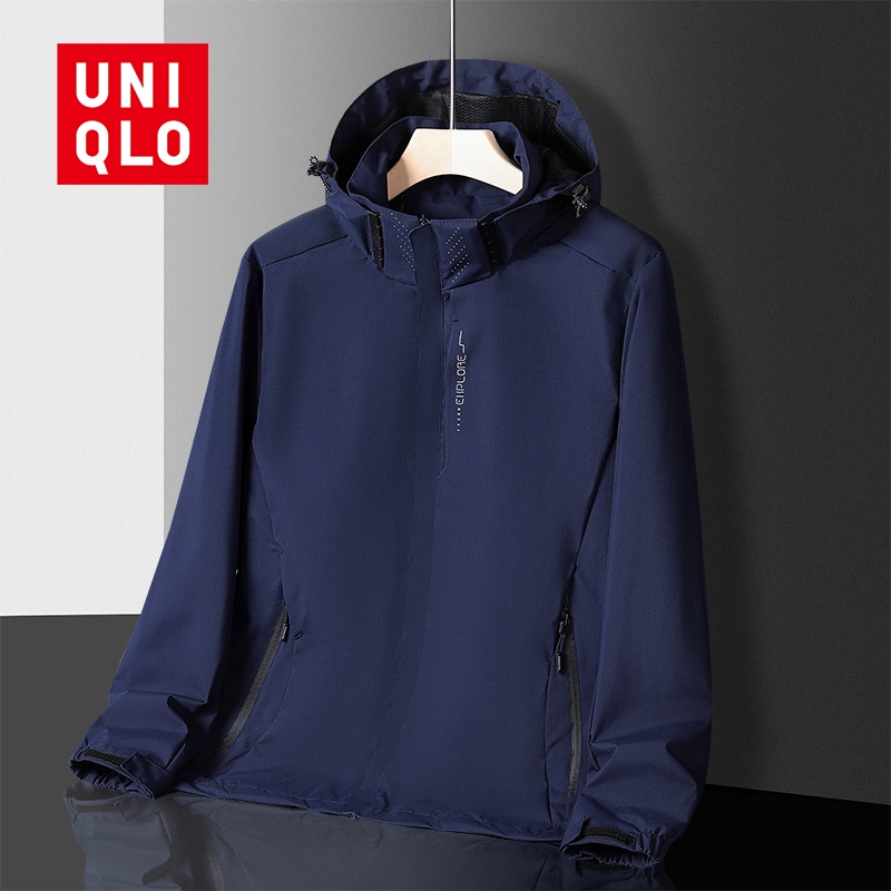 uniqlo-เสื้อแจ็กเก็ต-มีฮู้ด-ลายพราง-คุณภาพสูง-กันน้ํา-ถอดได้-เหมาะกับฤดูใบไม้ผลิ-และฤดูใบไม้ร่วง-สไตล์เกาหลี-สําหรับผู้ชาย