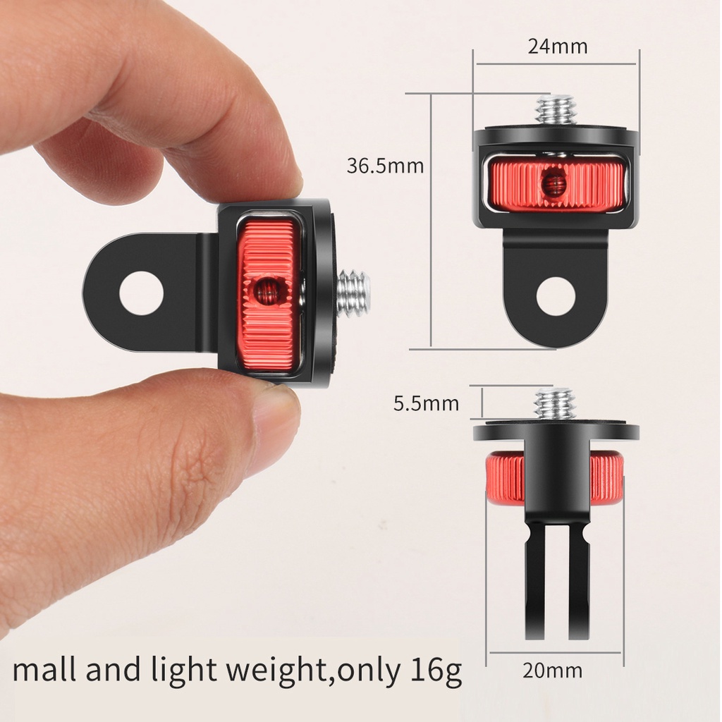 feichao-อะแดปเตอร์ขาตั้งกล้อง-หมุนได้-360-องศา-1-4-นิ้ว-สําหรับ-gopro-hero-11-10-9-insta360-x2-x3-2-ชิ้น