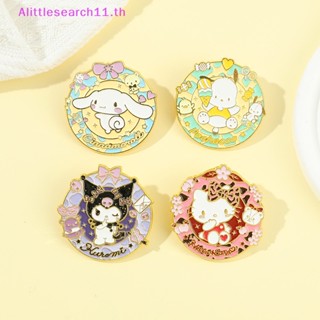 SANRIO Alittlesearch11 เข็มกลัดเคลือบ ลายการ์ตูน Hello Kitty Kuromi น่ารัก สําหรับกระเป๋าเป้สะพายหลัง