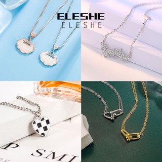 Eleshe Jewelry เครื่องประดับ สร้อยคอเงิน 925 ประดับเพชร สําหรับผู้หญิง M048