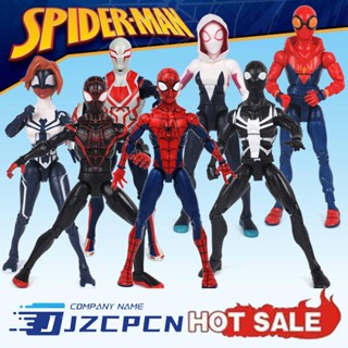 ฟิกเกอร์ Spiderman Miles Morales Marvel Legends Anime Sv Peter Parker Spider Man ของเล่นสําหรับเด็ก