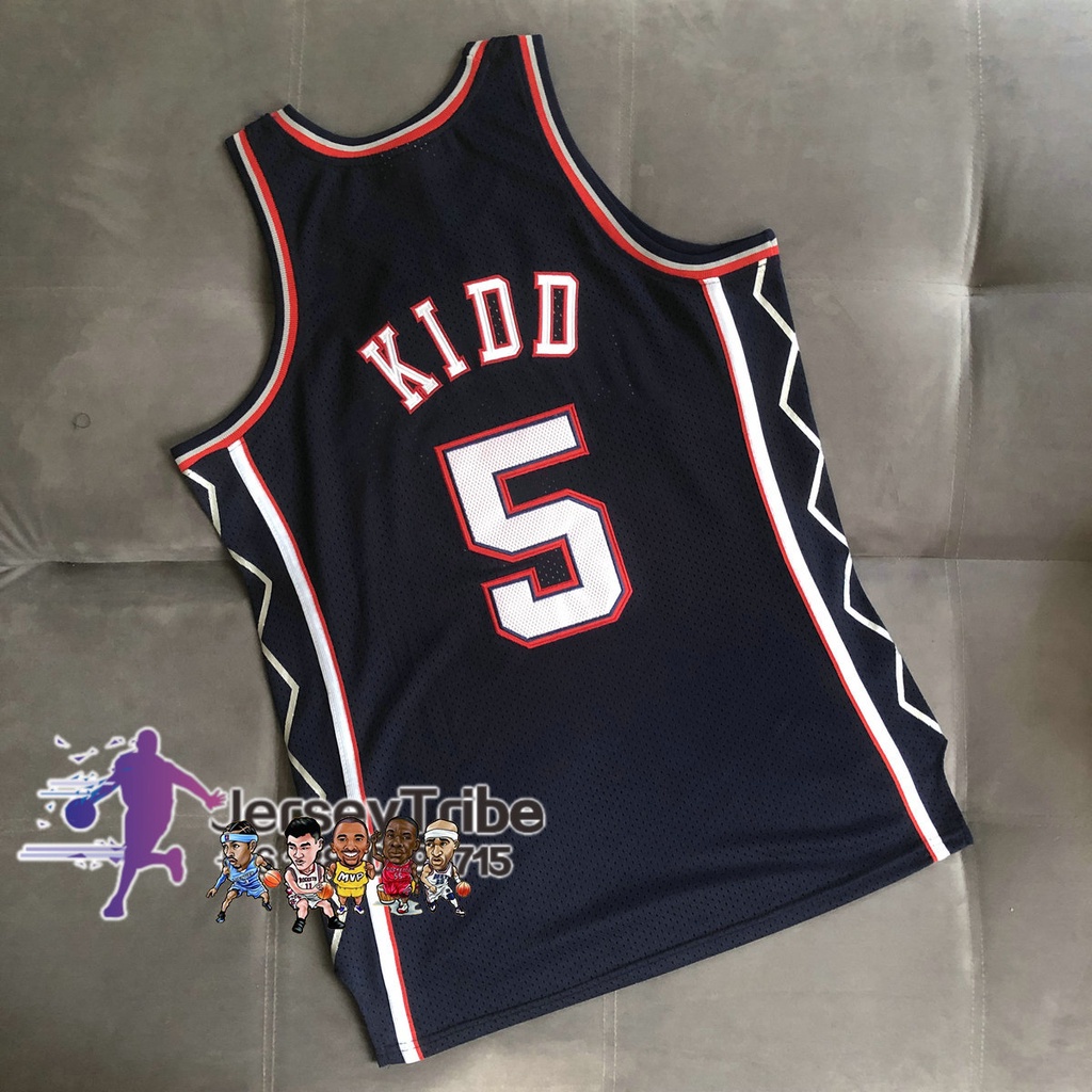 ลูกบาสเก็ตบอล-nba-mitchell-อเนกประสงค์-5-เสื้อกีฬาแขนสั้น-ลายทีม-jason-kidd-2006-07-สีน้ําเงินเข้ม-515726