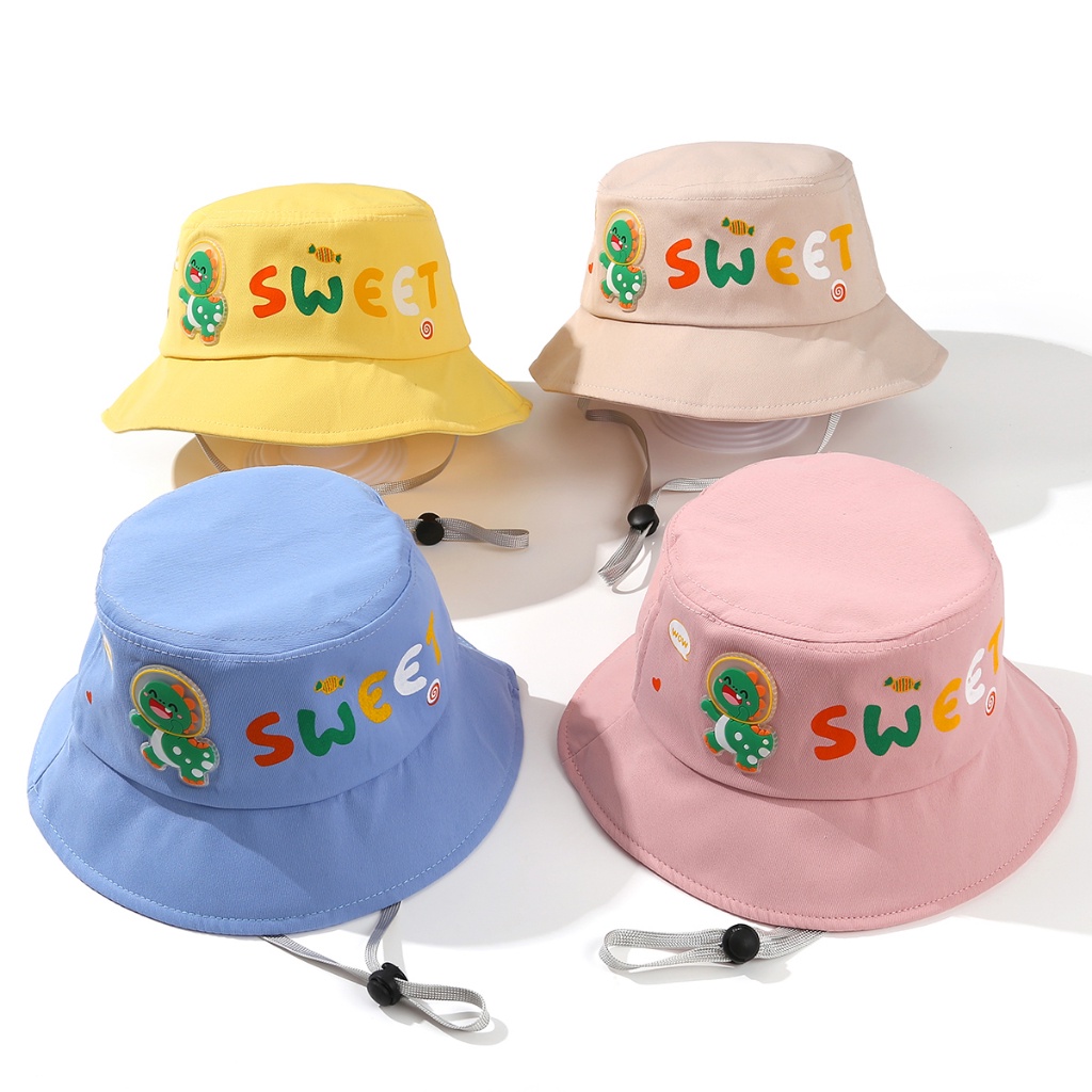 หมวกเด็ก-หมวกบักเก็ตเด็ก-รอบหัว-52-56cm-ลายไดโนเสาร์