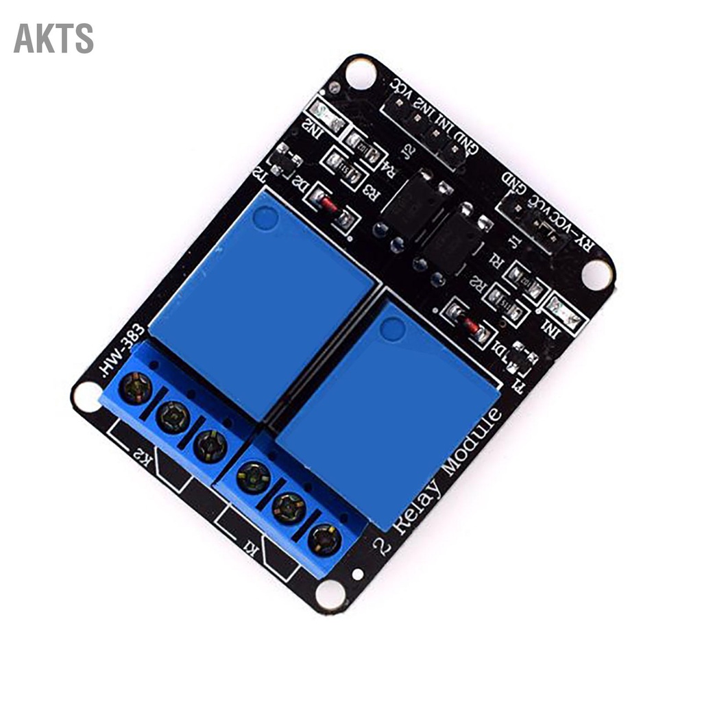 akts-โมดูลรีเลย์-2-ช่องสัญญาณออปโตคัปเปลอร์การป้องกันการขยายอุปกรณ์เสริมบอร์ดพัฒนา-scm