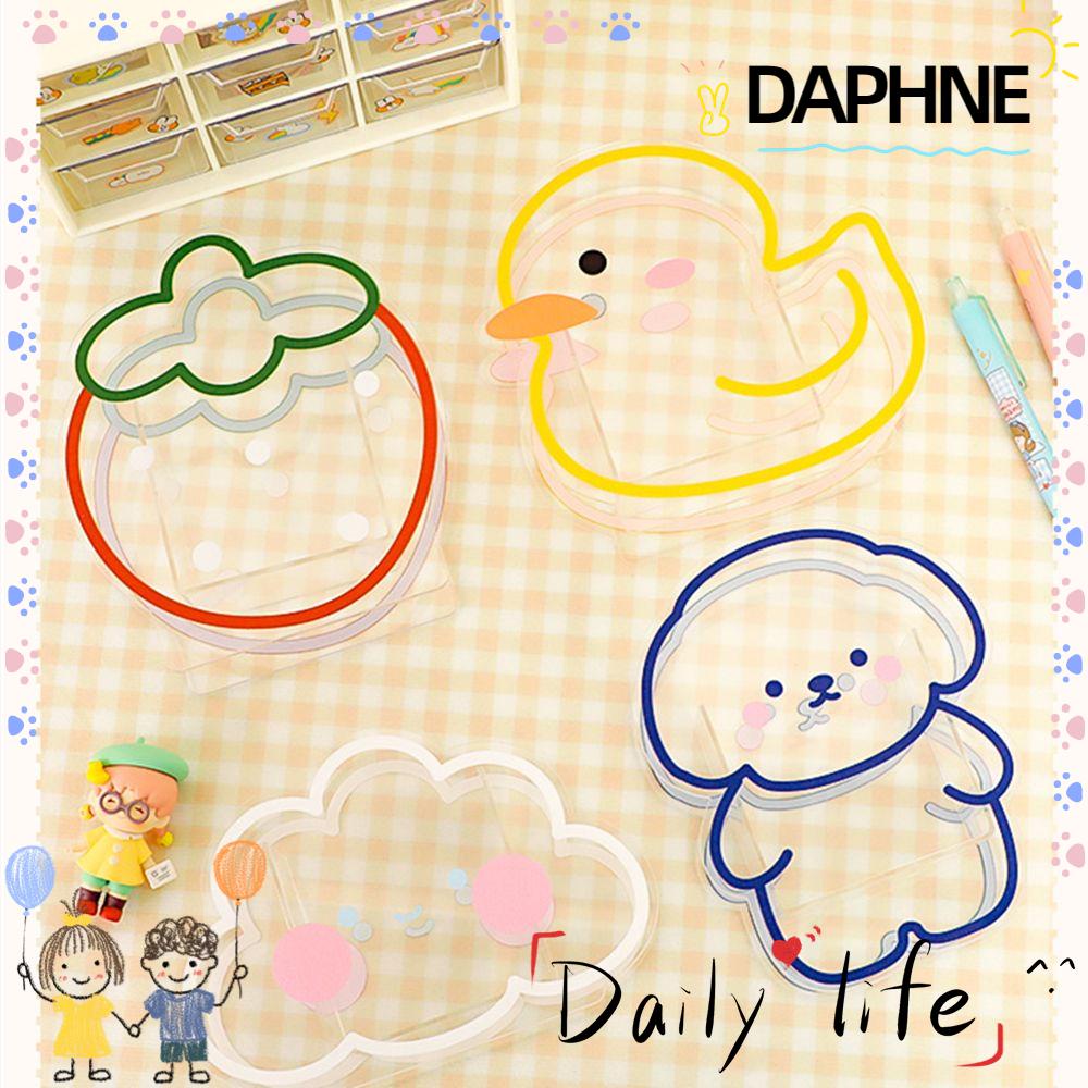 daphne-kawaii-กล่องอะคริลิคใสลายกระต่ายน่ารักสําหรับจัดเก็บปากกาเครื่องเขียน