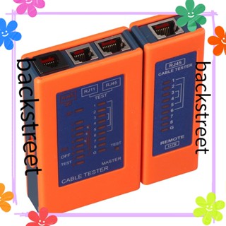 Backstreet เครื่องทดสอบสายเคเบิลเครือข่าย สีเหลือง POE Switch Rj45 Rj11 Connector Cat8 Cat7 Cat6