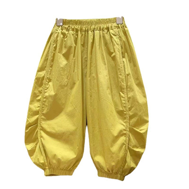 cream-home-boys-and-girls-2023-summer-solid-color-casual-pants-baby-korean-version-of-foot-bound-anti-mosquito-pants