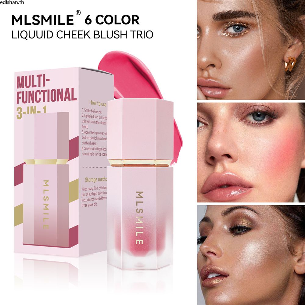 Edishan Mlsmile Liquid Blush Natural Moisturizing And Easy To Push Away Waterproof Eye Shadow