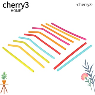Cherry3 หลอดซิลิโคน แบบเปลี่ยน สําหรับแก้วน้ํา หลอดยาว 40 30 ออนซ์ 12 ชิ้น