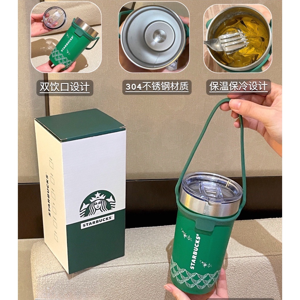 starbucks-กระติกน้ําร้อนสเตนเลส-แบบพกพา-600-มล