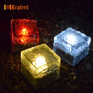 Eralml โคมไฟ LED พลังงานแสงอาทิตย์ กันน้ํา สําหรับตกแต่งสนามหญ้า กลางแจ้ง 1 ชิ้น