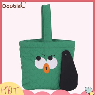 【Double C 】✿   กระเป๋าใส่เหรียญ ขนาดใหญ่ จุของได้เยอะ ปักลายการ์ตูนน่ารัก สําหรับผู้หญิง