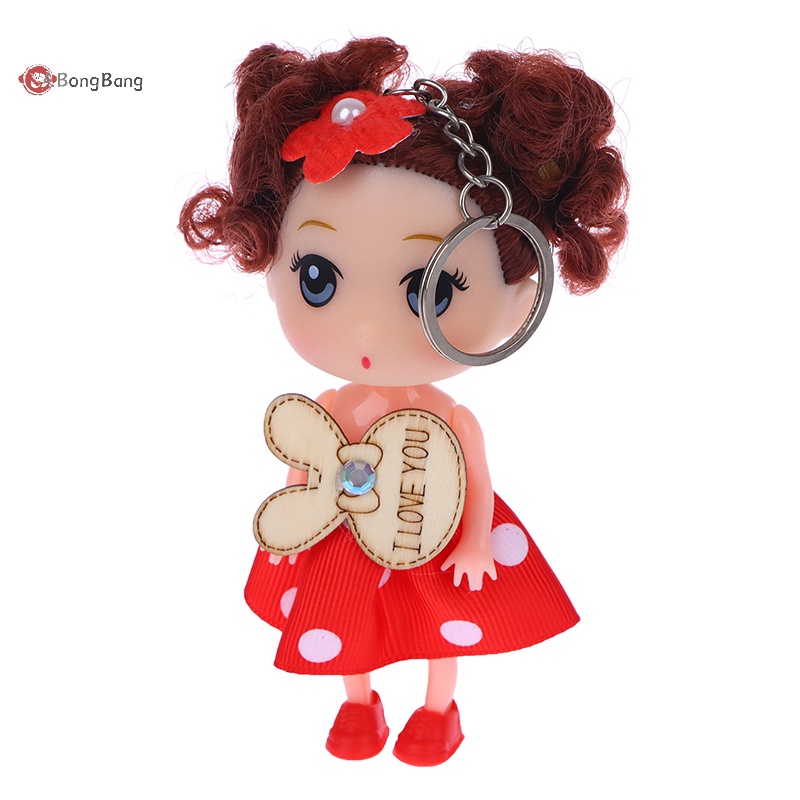 abongbang-พวงกุญแจ-จี้ตุ๊กตาการ์ตูนเจ้าหญิงสับสน-12-ซม-สําหรับตกแต่งรถยนต์-กระเป๋า