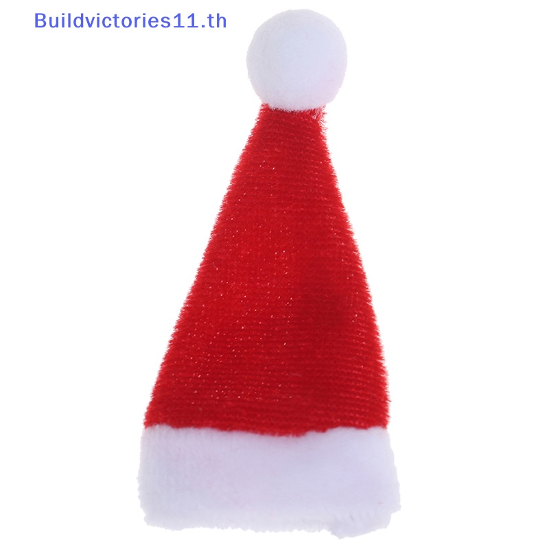 buildvictories11-หมวกคริสต์มาสจิ๋ว-สําหรับตกแต่งบ้านตุ๊กตา-1-6-1-12-1-ชิ้น