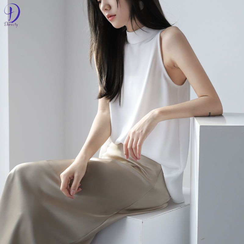 เสื้อสายเดี่ยว-แขนกุด-เปิดไหล่-ทรงหลวม-แฟชั่นฤดูร้อน