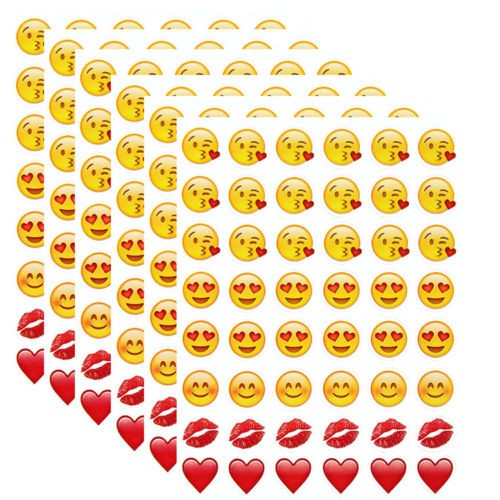 4-sheets-lovely-48-die-cut-emoji-smile-face-sticker-laptop-d-cor-clearance-sale