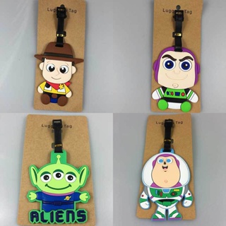 ป้ายแท็กซิลิโคน ลายการ์ตูน Toy Story ป้องกันการสูญหาย สําหรับติดกระเป๋าเดินทาง