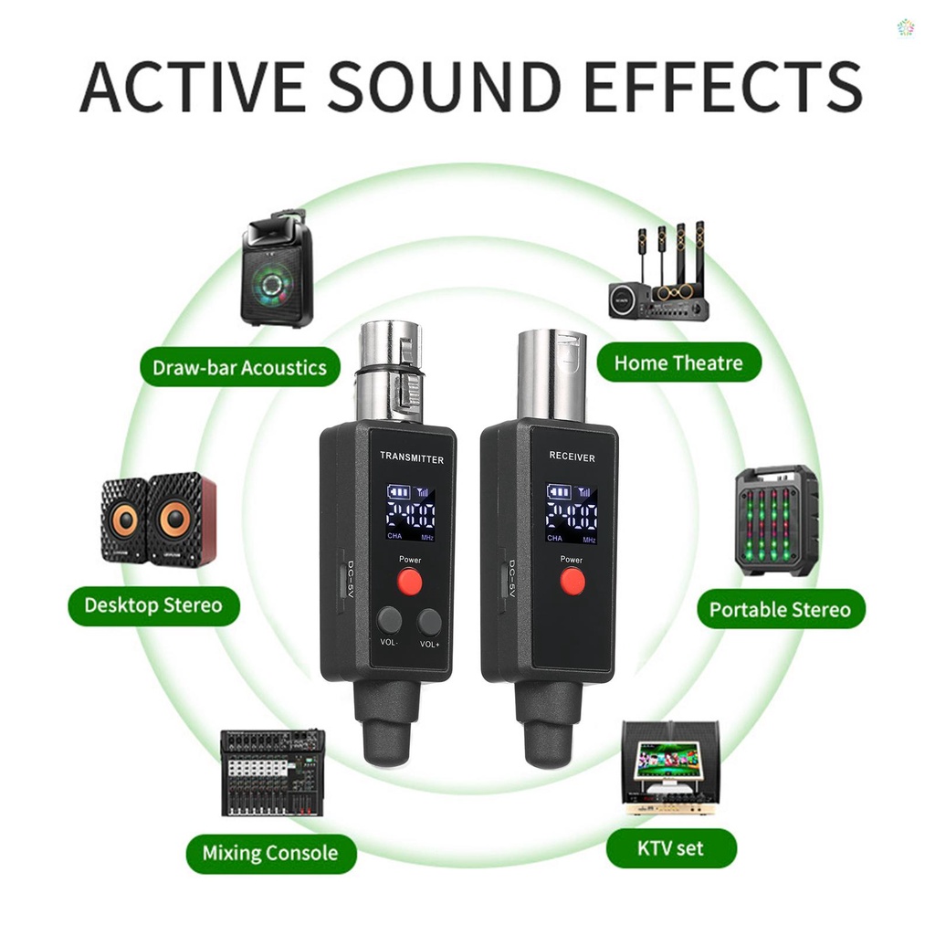 audioworld-uhf-อะแดปเตอร์ไมโครโฟนไร้สาย-2-4g-อเนกประสงค์-สําหรับส่งสัญญาณ