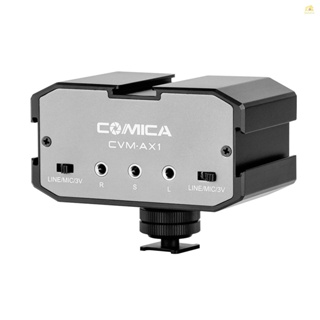 Banana_pie CoMica CVM-AX1 อะแดปเตอร์มิกเซอร์เสียง ช่องสัญญาณคู่ 3.5 มม. รองรับการตรวจสอบแบบเรียลไทม์ สวิตช์เอาท์พุทโมโนสเตอริโอ สําหรับกล้อง DSLR กล้องวิดีโอ 3.5 มม. Pos
