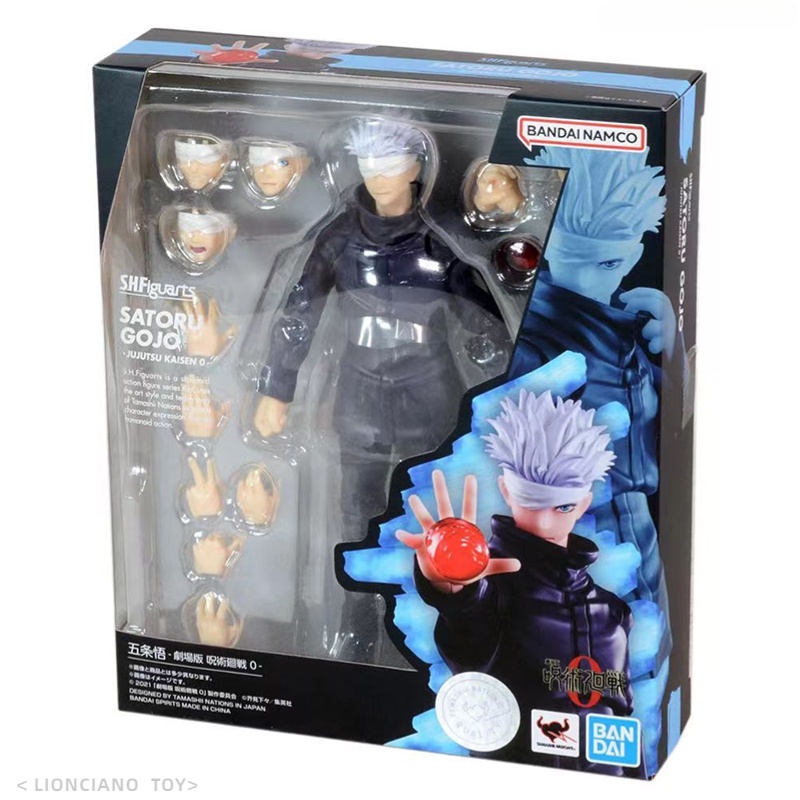 Bandai Original S.H.Figuarts SHF Jujutsu Kaisen SATORU GOJO OVA  ชุดโมเดลฟิกเกอร์ pvc อนิเมะ ของเล่นสําหรับเด็ก