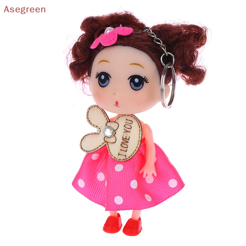 asegreen-พวงกุญแจ-จี้ตุ๊กตาการ์ตูนเจ้าหญิงสับสน-12-ซม-สําหรับตกแต่งรถยนต์-กระเป๋า