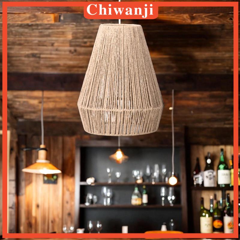 chiwanji-โคมไฟเชือกสาน-สําหรับแขวนตกแต่งบ้าน-ห้องนั่งเล่น-ห้องโถง-ห้องรับประทานอาหาร