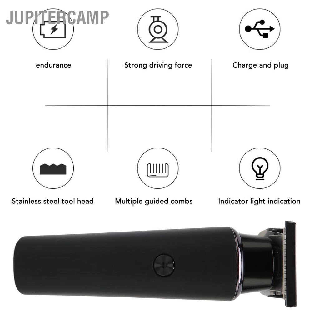 jupitercamp-clipper-ผมไฟฟ้าเสียงต่ำแบบชาร์จคู่มือหวีผมตัดทริมเมอร์สำหรับบ้านร้านตัดผมร้านตัดผม